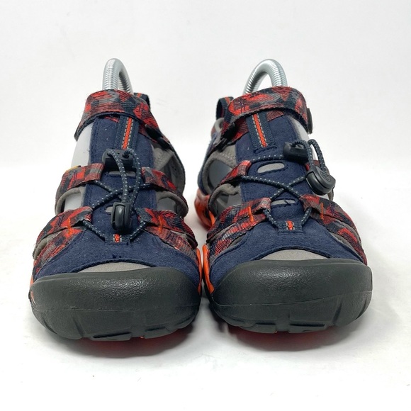 Keen Newport H2 Waterproof Sandals Orange Blue Youth 5 - Picture 3 of 8